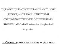Közmeghallgatás roma 2025